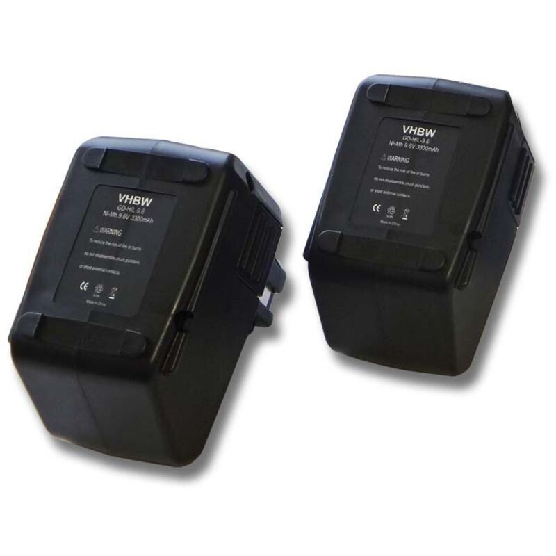 foto del prodotto 2x batteria sostituisce hilti 334584, 315078, 265605, spb105, sbp10, sbp10265605 per utensile elettrico 3300 mah, nimh, 9,6 v vhbw