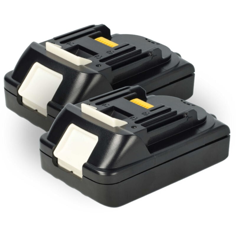 foto del prodotto 2x batteria sostituisce makita bl1850, bl1840b, bl1830b, bl1840, bl1835, bl1850b, bl1845 per utensile elettrico 2500 mah, li-ion, 18 v - extensilo