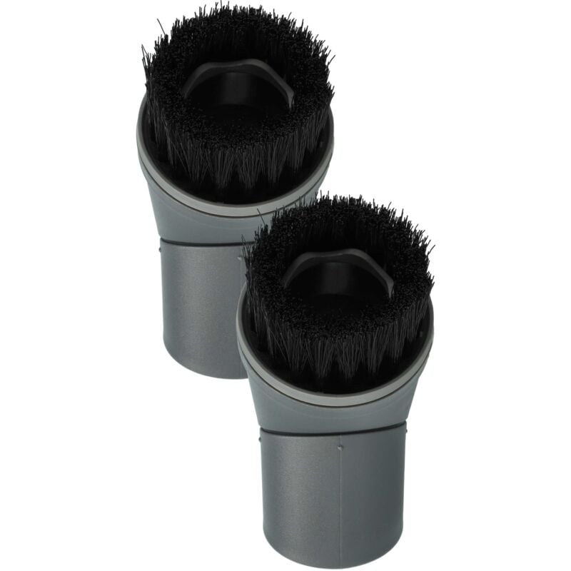 foto del prodotto 2x bocchetta a spazzola rotonda set compatibile con miele scab0, sbcn0, sbcf3, scae1, scae0, scac0, scab3 aspirapolvere spazzola tonda vhbw