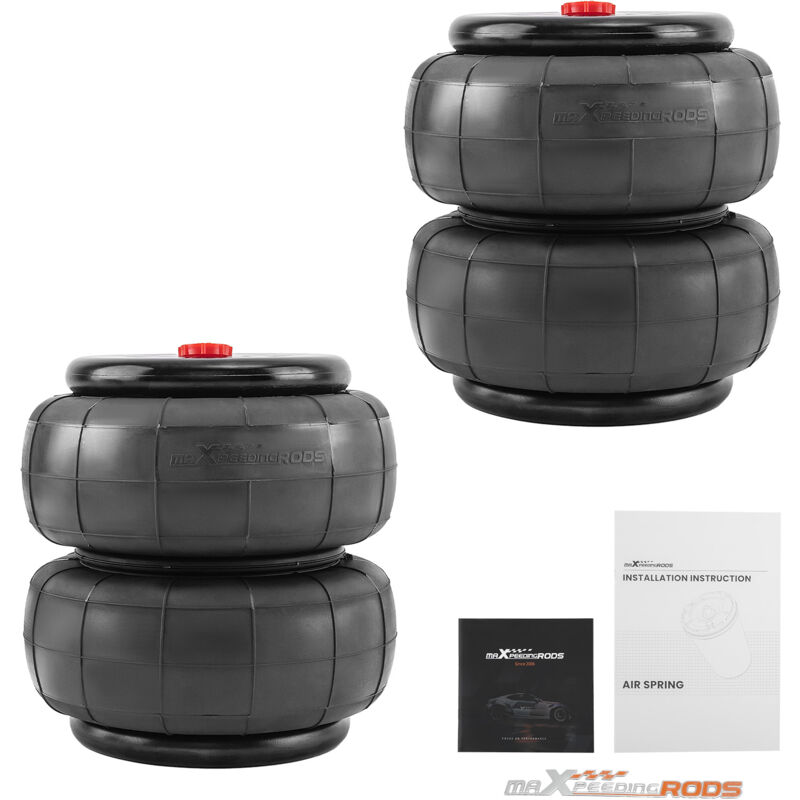 foto del prodotto 2x borse a sospensione pneumatica 2600 lbs 1 2 npt single port for heavy duty