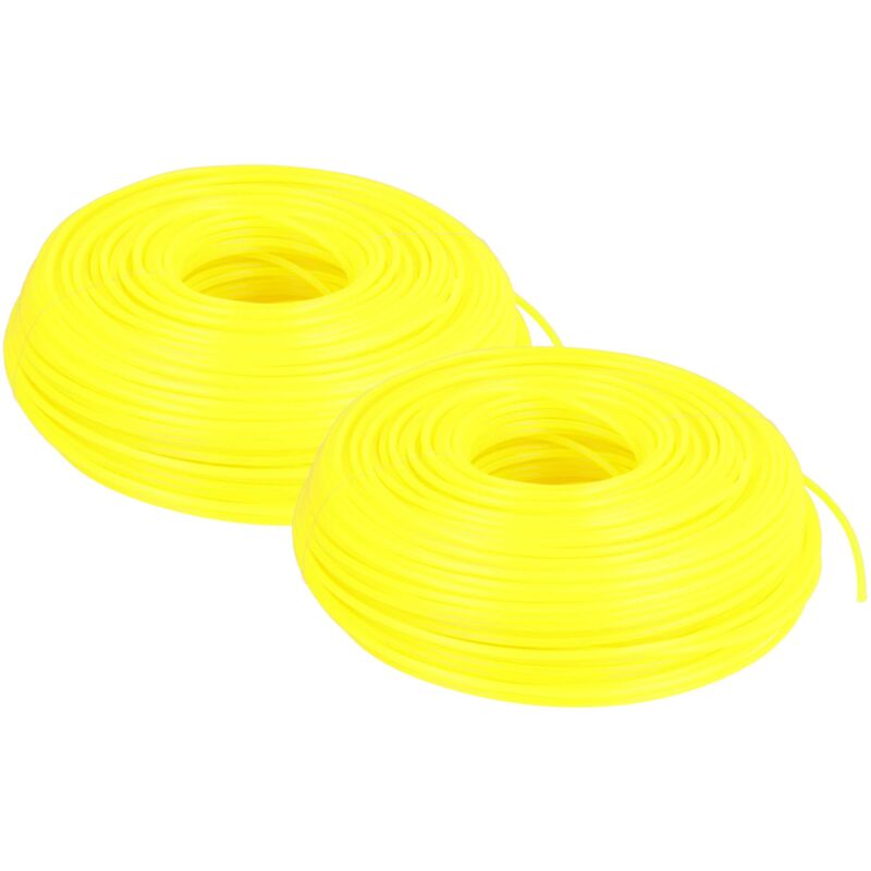 foto del prodotto 2x filo falciante universale per tagliaerba, decespugliatore filo di ricambio, giallo, 2,4 mm x 88 m, rotondo vhbw