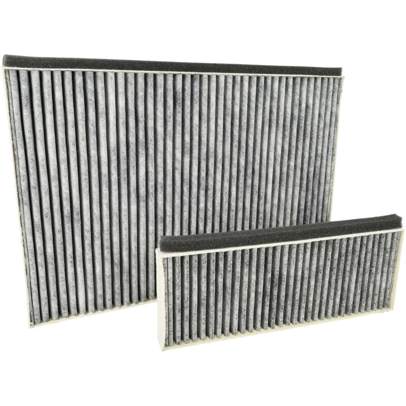 foto del prodotto 2x filtri compatibile con bosch dwk97hm20/01, dwk97hm20, dwk87cm66, dwk87cm65 cappe aspiranti - 2x filtro ai carboni attivi bianco / grigio - vhbw