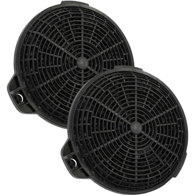 foto del prodotto 2x filtro a carboni attivi compatibile con apelson helia 600 inox, apolo 600 inox, talia 900 inox, talia 600 inox cappe aspiranti - 13,25 cm - vhbw