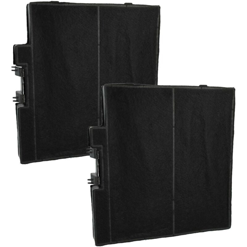 foto del prodotto 2x filtro a carboni attivi compatibile con bosch dwb94bc51 03, dwb94bc51 01, dwb94bc51 02, dwb94bc50 01, dwb94bc50b 01 cappe aspiranti - vhbw