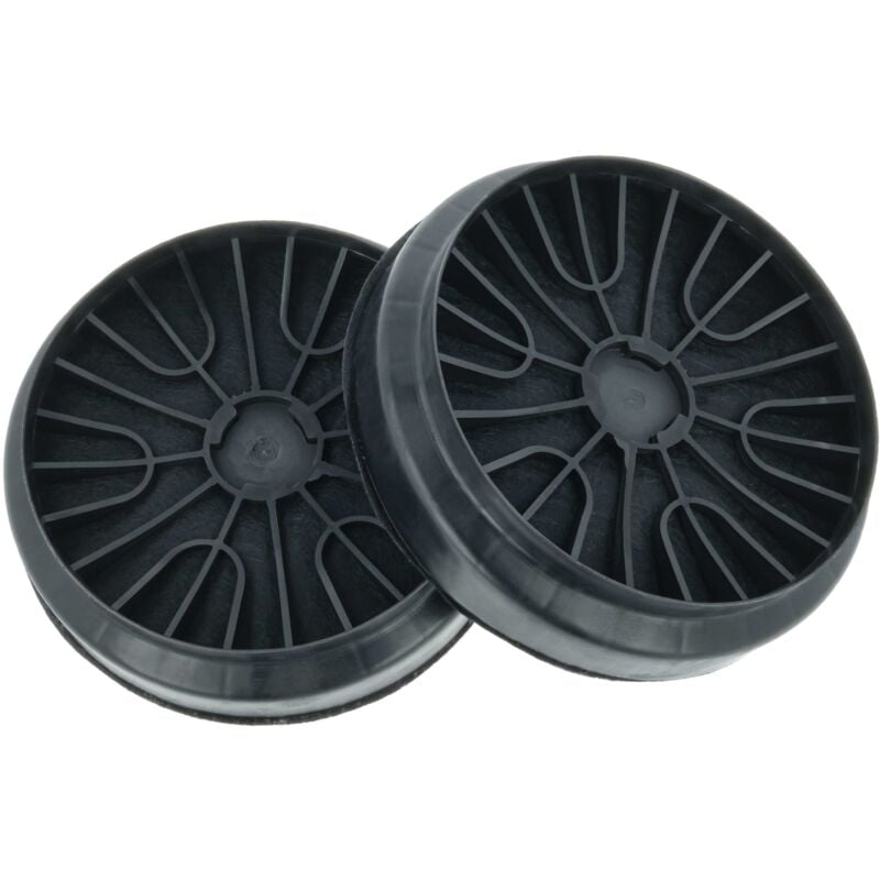 foto del prodotto 2x filtro a carboni attivi compatibile con bosch dww06w650, dww09w450, dww06w460 02, dww06w460b 01, dww06w460 01 cappe aspiranti - 19 cm - vhbw