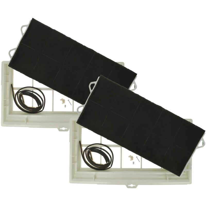 foto del prodotto 2x filtro a carboni attivi compatibile con crolls dwucs2bee01, dwucs2aee01, dwucs1bee01, dwucs1aee01 cappe aspiranti 49,5 x 29,5 x 6,2 cm vhbw
