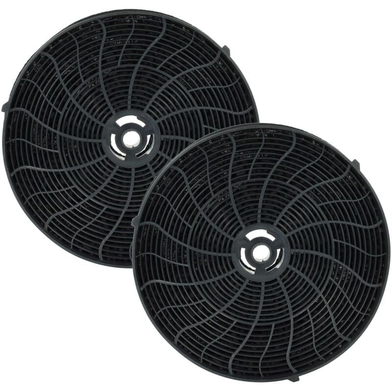 foto del prodotto 2x filtro a carboni attivi compatibile con elica 208337804435 prf0038, 208337804434 prf0038, 208337804433 prf0033 cappe aspiranti - vhbw