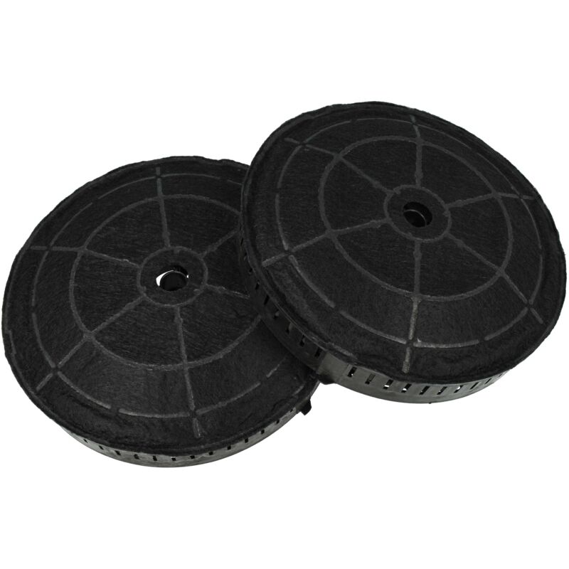 foto del prodotto 2x filtro a carboni attivi compatibile con elica prf0034012a, prf0034012c, prf0034012b, prf0034211b, prf0034211 cappe aspiranti - 17,2 cm - vhbw