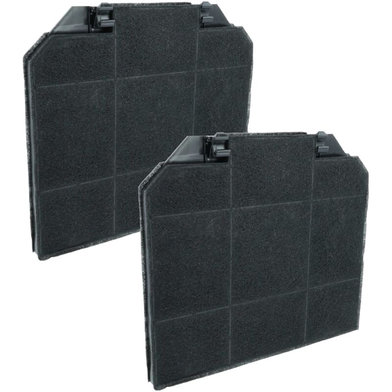 foto del prodotto 2x filtro a carboni attivi compatibile con franke glass soft insel fgc 906 i xs, glass soft fgc 906 xs cappe aspiranti - 26,5 x 23,5 x 1,5 cm - vhbw