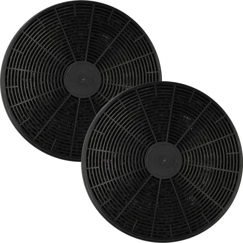foto del prodotto 2x filtro a carboni attivi compatibile con hanseatic 277407, sy-103b3-p2-600, sy-103b3-p2-c3-900 cappe aspiranti - 17,5 cm - vhbw