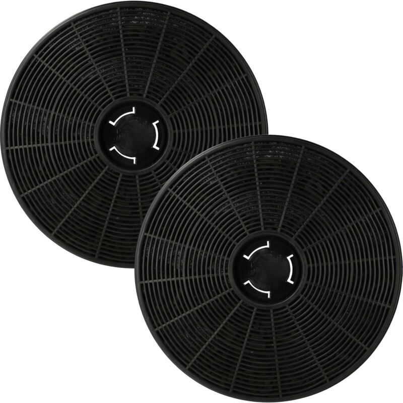 foto del prodotto 2x filtro a carboni attivi compatibile con klarstein limelight 10034975, 10034976, 10034977, 10034978, 10041132 cappe aspiranti - 16 cm - vhbw