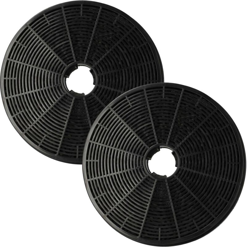 foto del prodotto 2x filtro a carboni attivi compatibile con klarstein skyfall smart 10035379, 10035378 cappe aspiranti 17,5 cm vhbw