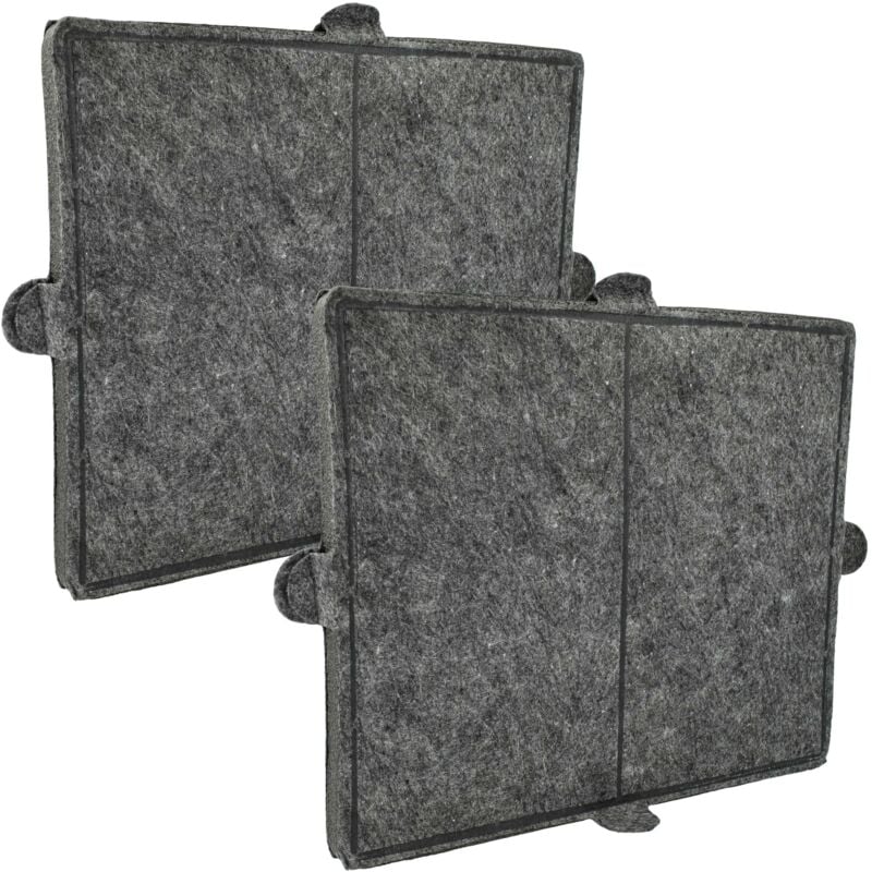 foto del prodotto 2x filtro a carboni attivi compatibile con miele da 6290 w, da 6296 d, da 6290 d u, da 6197 d, da 6197 w, da 6190 w, da 6196 w cappe aspiranti vhbw