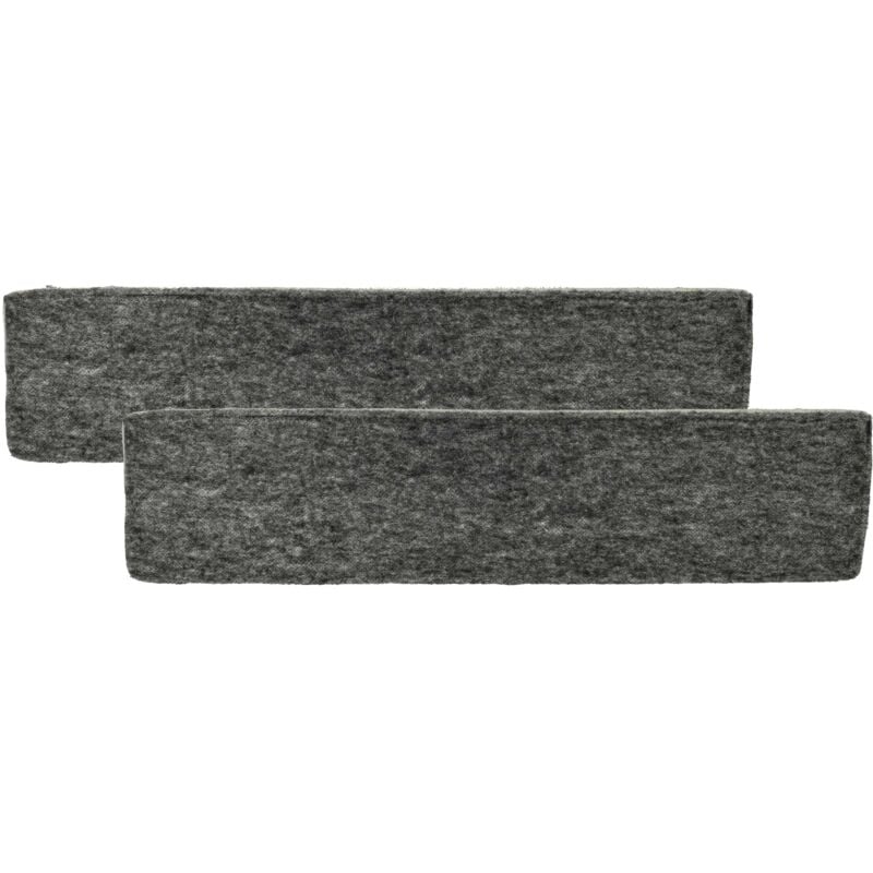 foto del prodotto 2x filtro a carboni attivi compatibile con miele da 6708 d edst, da 6700 d obsw, da 6708 d brws cappe aspiranti - 42,5 x 9,7 x 1,9 cm - vhbw