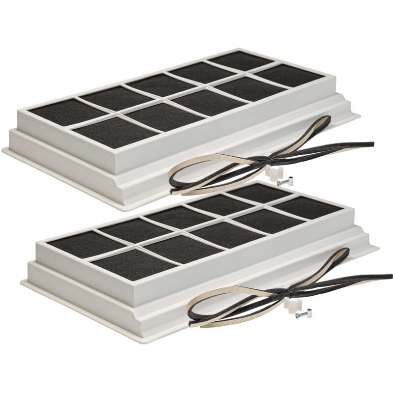 foto del prodotto 2x filtro a carboni attivi compatibile con neff z5110x000, z5110x0, lx4ge00, lx4ee00, d1130g0gb02 cappe aspiranti 49,5 x 29,5 x 6,2 cm vhbw