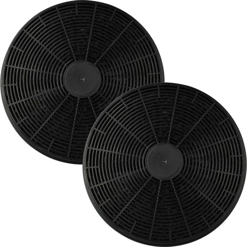 foto del prodotto 2x filtro a carboni attivi compatibile con pkm s7-60 abth, s7-60 awth, s7-90 abth, s7-90 awth, sh-a60-bl, sh60-ixg cappe aspiranti - 17,5 cm - vhbw