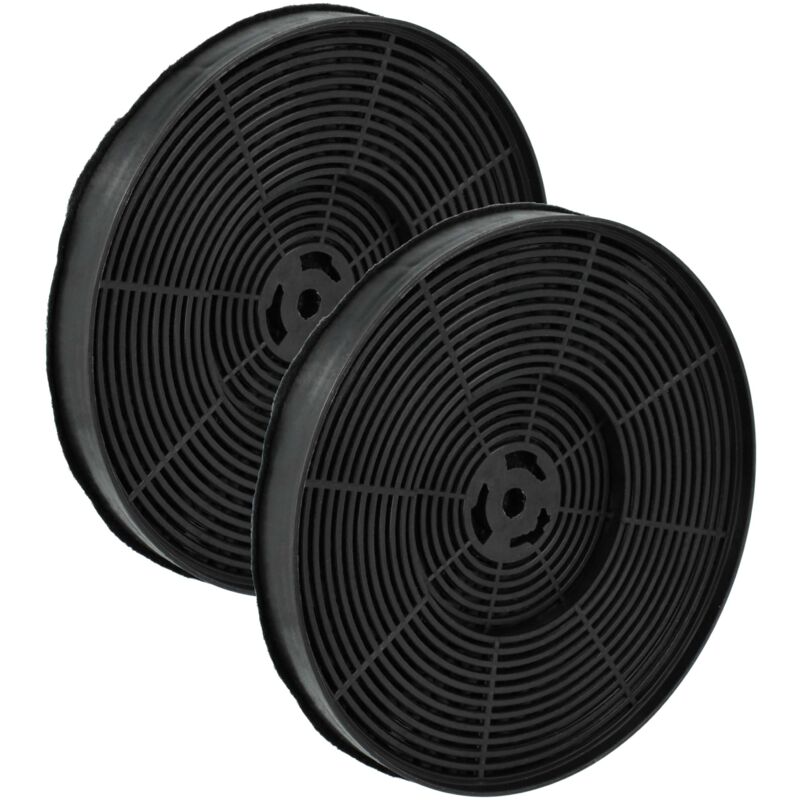 foto del prodotto 2x filtro a carboni attivi compatibile con respekta ch22010 90w-x, ch22010 90wx, ch 22010 90 sx, ch 22010 90 wx cappe aspiranti - 17,5 cm - vhbw
