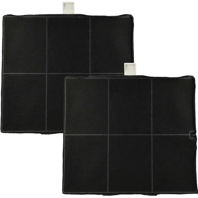 foto del prodotto 2x filtro a carboni attivi compatibile con siemens lc46650, lc46950, lz51300, lz51351, lz52050, vvz52v30 cappe aspiranti 25,5 x 22,5 x 2,3 cm vhbw