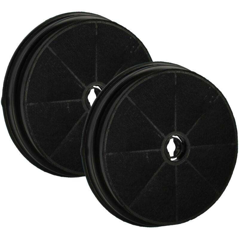 foto del prodotto 2x filtro a carboni attivi compatibile con stoves 059059069, 059059067, 059040676, 059040673, 059040672, 059040628 cappe aspiranti 19 cm vhbw