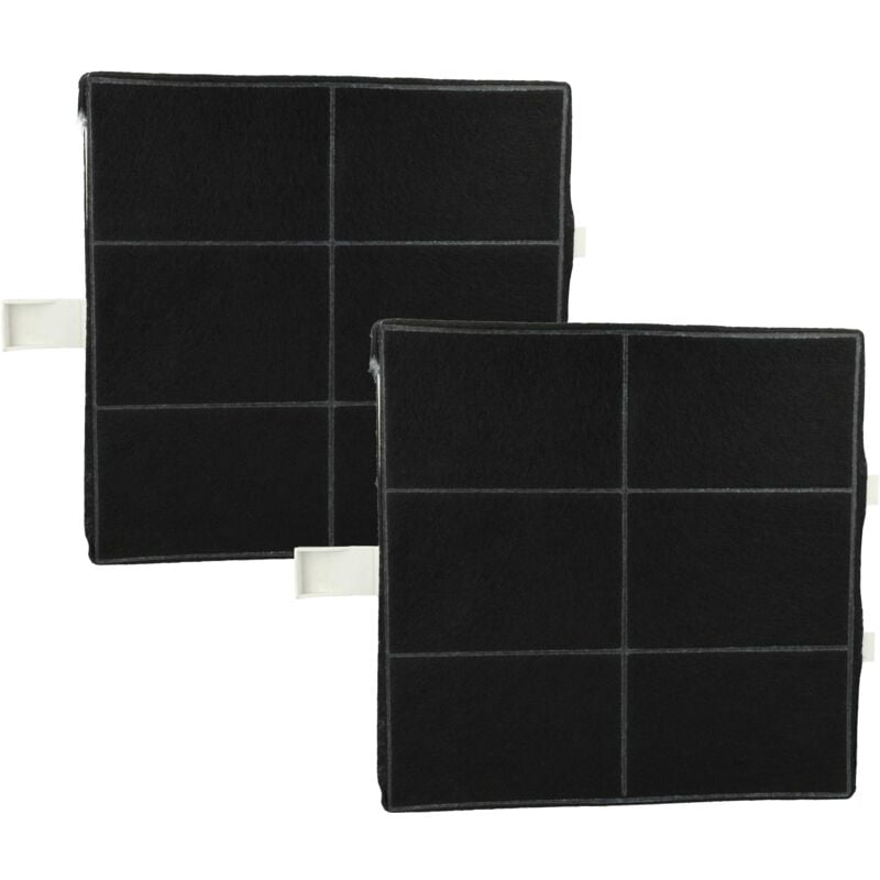 foto del prodotto 2x filtro a carboni attivi sostituisce bsh 00360732, 00357585 per cappe aspiranti 22,2 x 22,2 x 2,4 cm vhbw