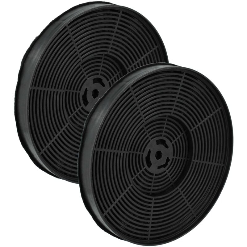 foto del prodotto 2x filtro a carboni attivi sostituisce pkm cf100 c04 per cappe aspiranti - 17,5 cm - vhbw