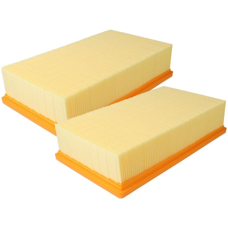 foto del prodotto 2x filtro a pieghe piatte compatibile con aspirapolvere aspiraliquidi flex s-36, s-47, s36, s47, vce 35 l ac, vce 45 h ac, vce 45 m ac - vhbw