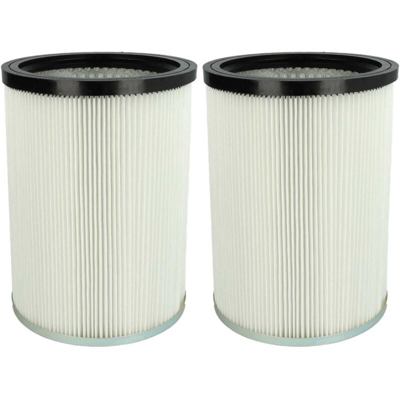 foto del prodotto 2x filtro a pieghe piatte compatibile con k rcher nt 70 2 gb, nt 70 2 adv eu, nt 70 2 me, nt 70 2 me eu aspirapolvere bianco vhbw