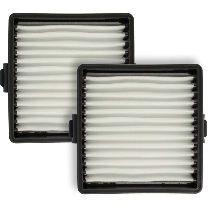 foto del prodotto 2x filtro a pieghe piatte compatibile con ryobi r18hv-0, r18hvf-0, p714k aspirapolvere portatile a batteria, aspirapolvere - elemento filtrante - vhbw