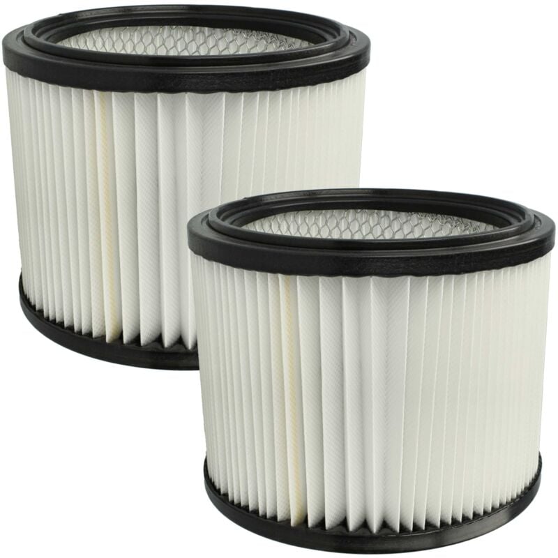 foto del prodotto 2x filtro a pieghe piatte compatibile con starmix energetic apdh 1430, apdm 1430 aspiratore umido secco nero bianco 5000 cm vhbw