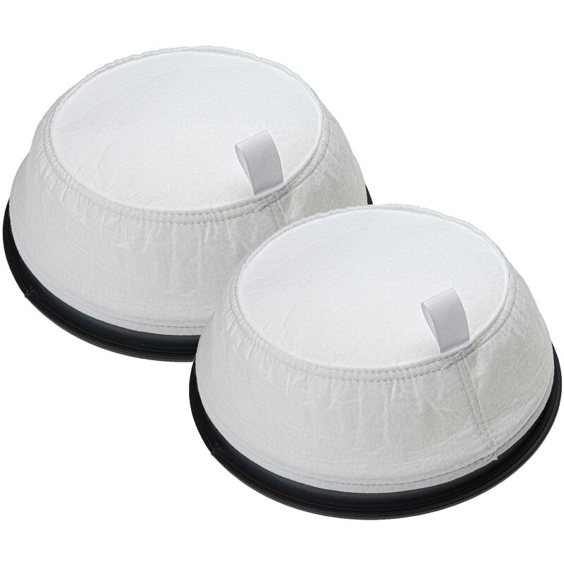 foto del prodotto 2x filtro a sacco compatibile con nilfisk vp300 hepa eu1, vp300 hepa eu2 aspiratore per secco, aspirapolvere filtro di ricambio nero bianco vhbw