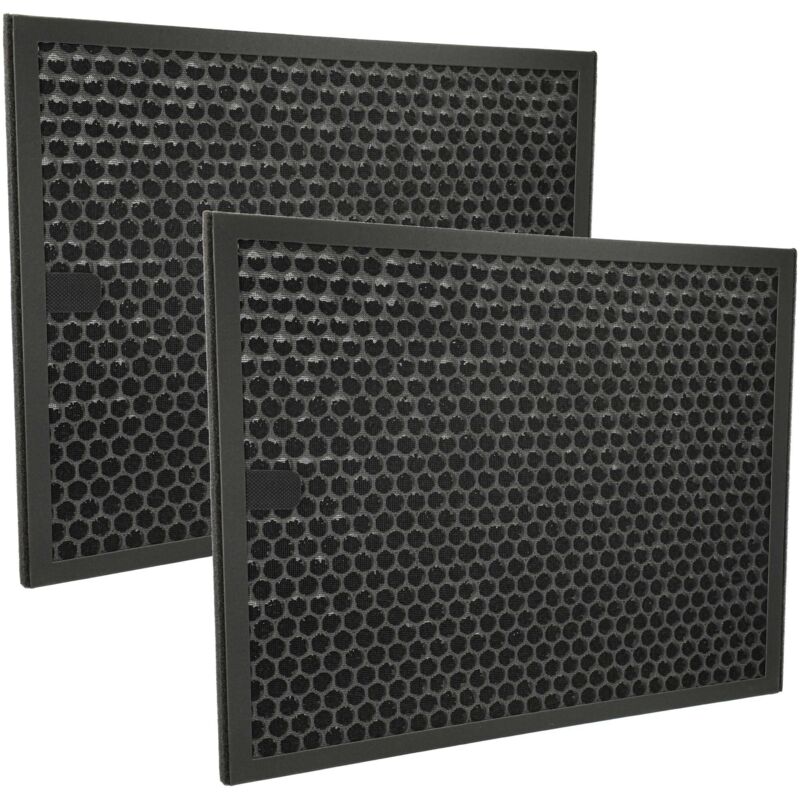 foto del prodotto 2x filtro ai carboni attivi sostituisce philips fy3432 10 per purificatore d aria filtro dell aria nero vhbw