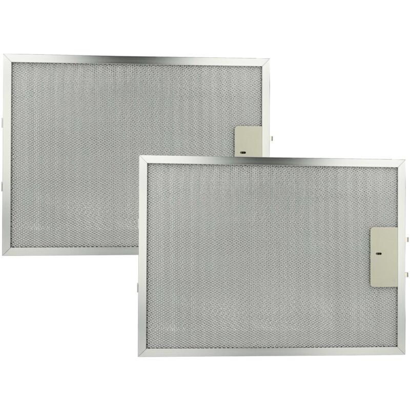 foto del prodotto 2x filtro anti-grasso compatibile con electrolux dvl 6010 cn 94215066600 cappa da cucina - 38 x 28,3 x 0,9 cm, metallo - vhbw