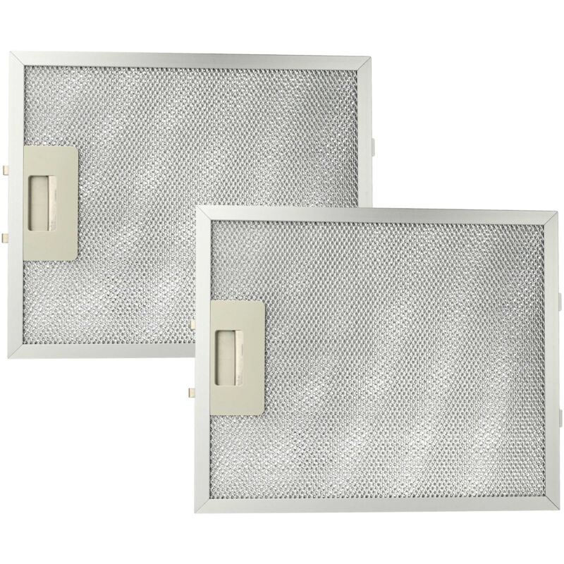 foto del prodotto 2x filtro anti grasso compatibile con electrolux efc 9408 x, efc 9404 x, efc 9412 x, efc 9412 u cappa da cucina 27,7 x 23 x 0,9 cm, metallo vhbw