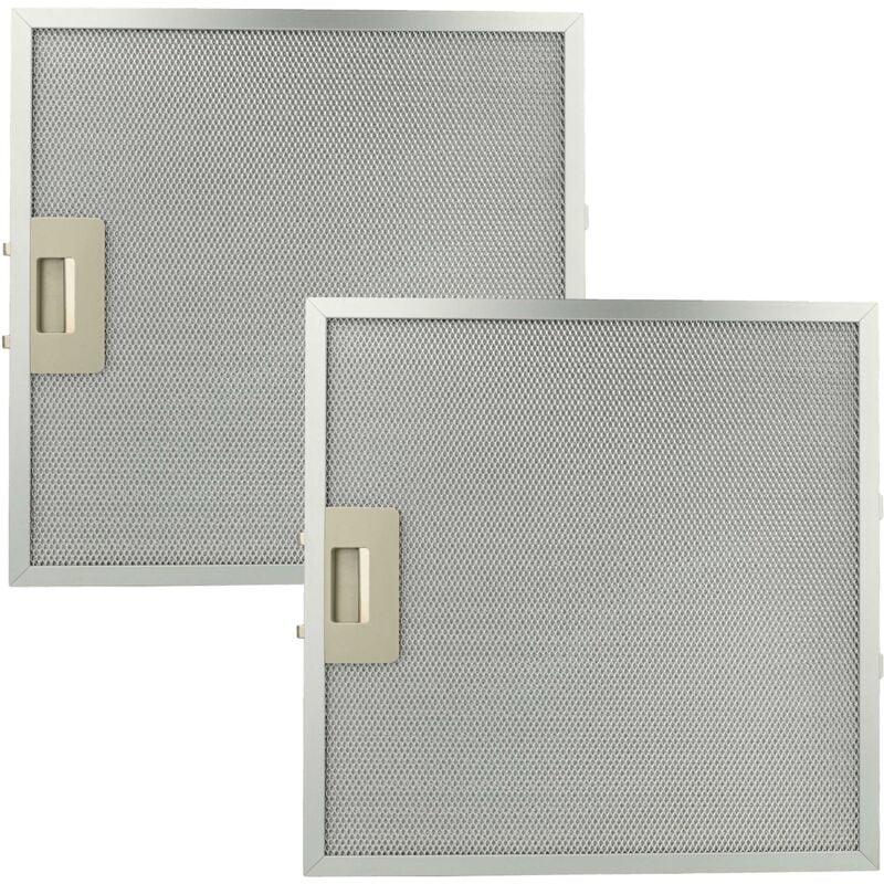 foto del prodotto 2x filtro anti grasso compatibile con elica maya 0201 stdsoftgr 90 208060304402 cappa da cucina 32 x 32 x 0,85 cm, metallo vhbw