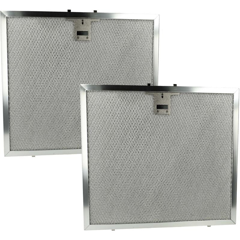 foto del prodotto 2x filtro anti grasso compatibile con miele da 424 6, da 424 4 2006 2014 cappa da cucina 28,4 x 31,5 x 0,9 cm, acciaio inox vhbw