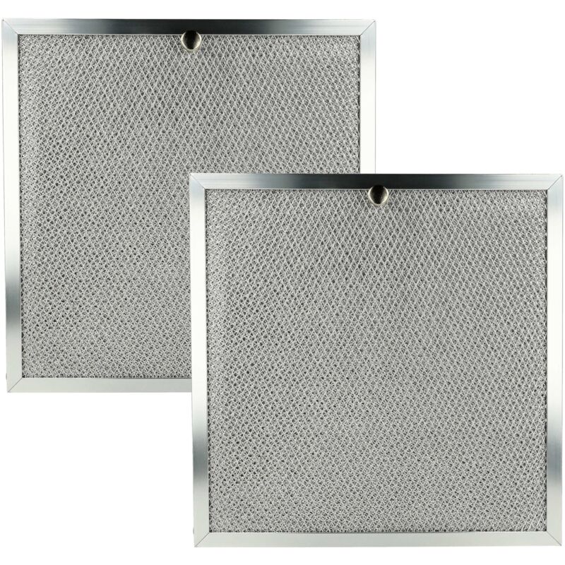 foto del prodotto 2x filtro anti grasso compatibile con miele da289, da289 3, da289 4 cappa da cucina, metallo vhbw