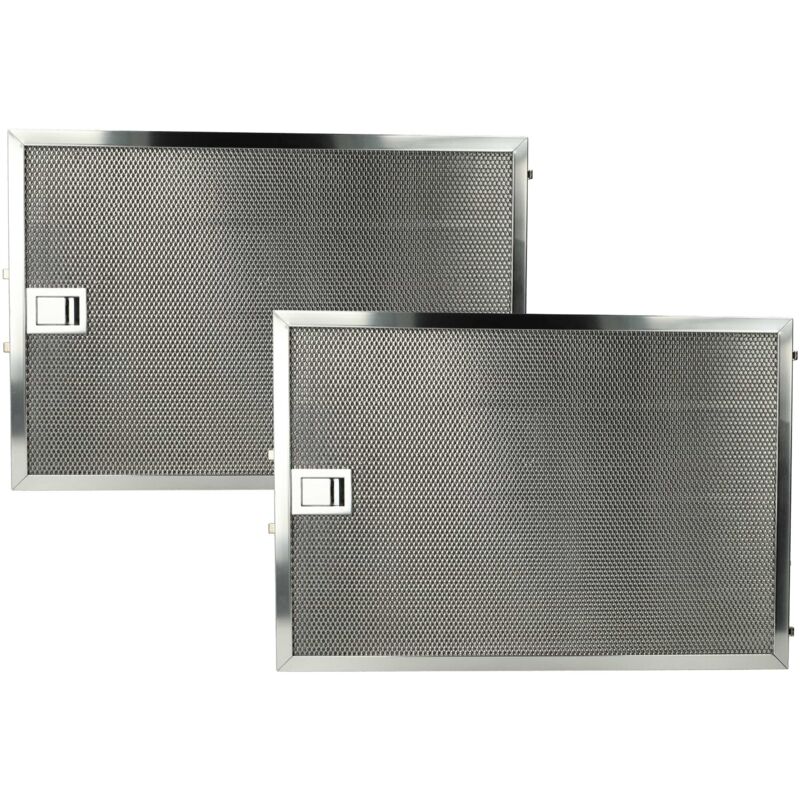 foto del prodotto 2x filtro anti grasso compatibile con miele da5294w 2006 2013 cappa da cucina 36,8 x 25,4 x 0,9 cm, acciaio inox vhbw