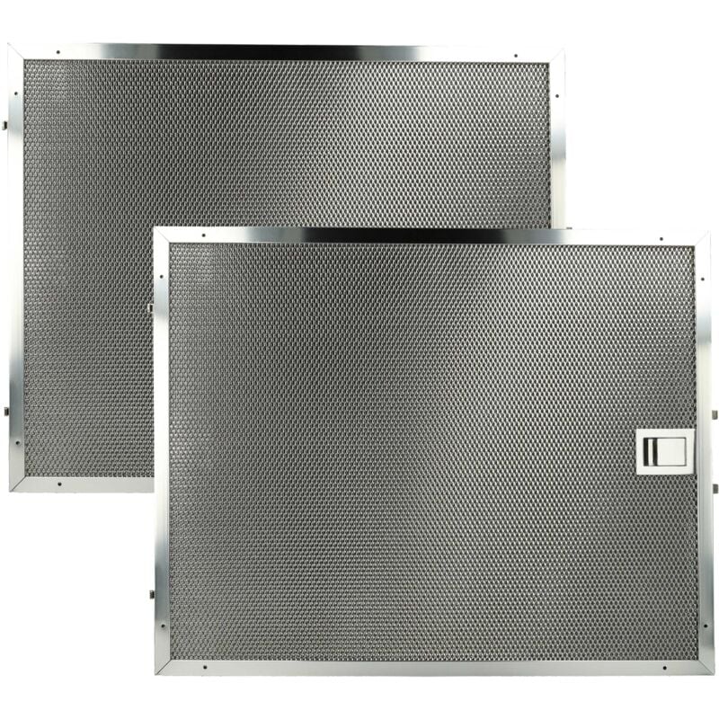 foto del prodotto 2x filtro anti grasso compatibile con miele da5330d cappa da cucina 39,1 x 31,5 x 0,9 cm, acciaio inox vhbw