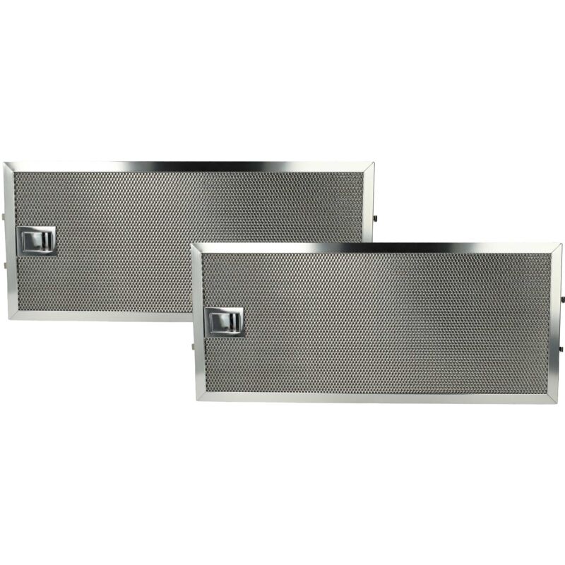 foto del prodotto 2x filtro anti grasso compatibile con miele da90 1 1991 1996 cappa da cucina 17,0 x 38,5 x 0,9 cm, acciaio inox vhbw
