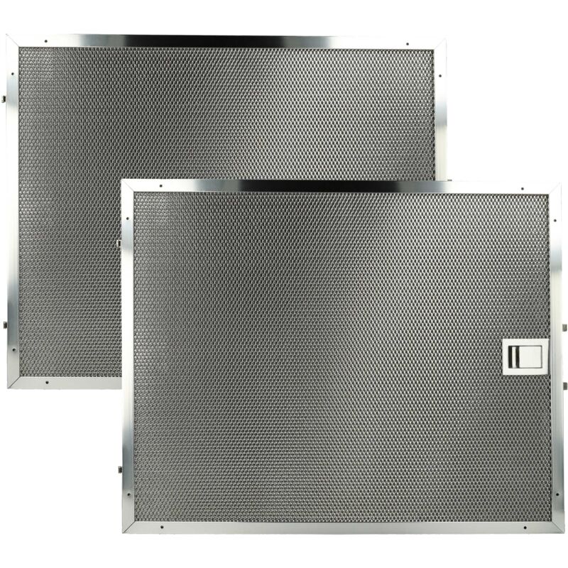 foto del prodotto 2x filtro anti grasso compatibile con miele puristic duo 2007 2014 cappa da cucina 39,1 x 31,5 x 0,9 cm, acciaio inox vhbw