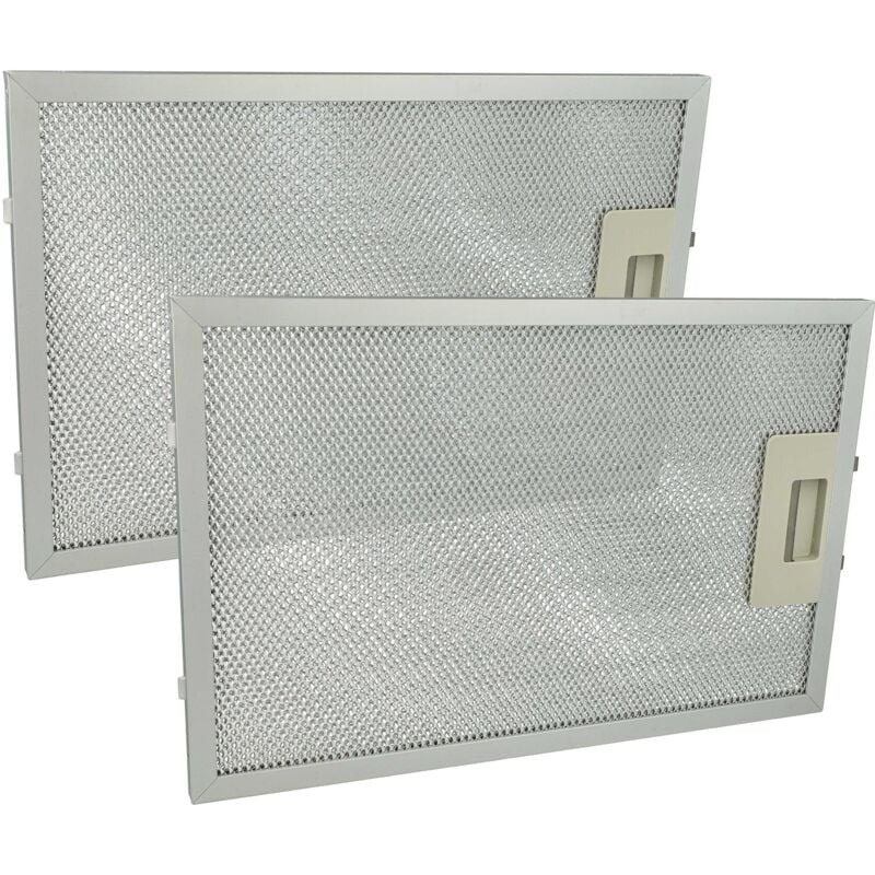 foto del prodotto 2x filtro anti-grasso compatibile con teka dx 90 vr02, dm70vr03, dm-70 vr03, tcdc60, f055078, dm-70vr02 cappa da cucina, alluminio - vhbw