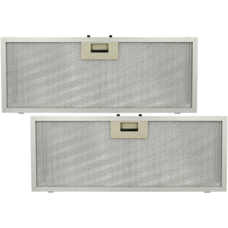 foto del prodotto 2x filtro anti grasso compatibile con whirlpool 208290123703 5621312852523102970 cappa da cucina 45,9 x 17,7 x 0,85 cm, metallo vhbw
