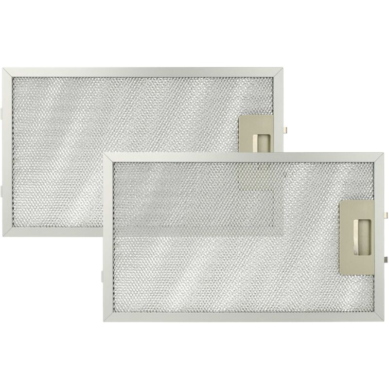 foto del prodotto 2x filtro anti-grasso sostituisce aeg 50253591007, 4055101697 per cappa da cucina - 32,5 x 19,6 x 0,85 cm, metallo - vhbw