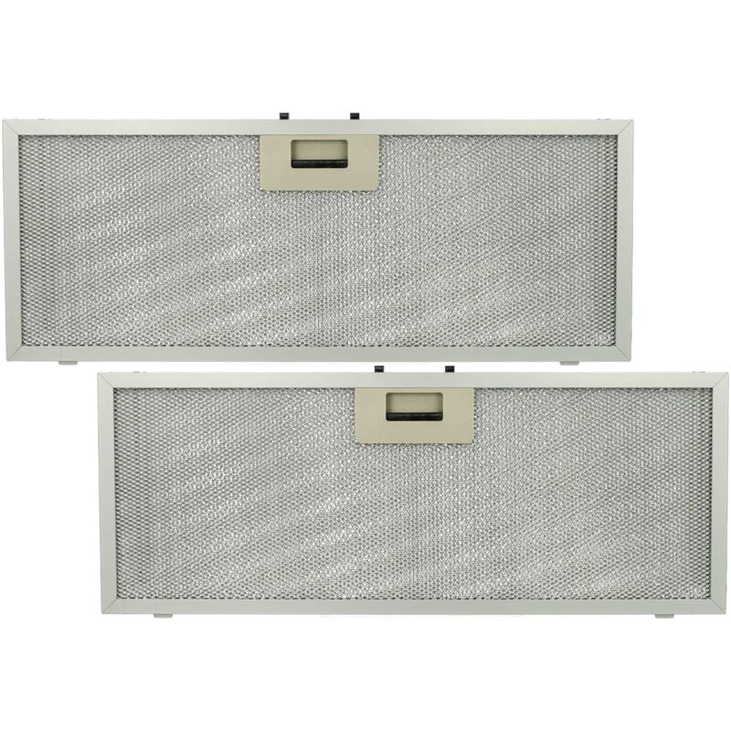 foto del prodotto 2x filtro anti grasso sostituisce elica gf03fc per cappa da cucina 45,9 x 17,7 x 0,85 cm, metallo vhbw