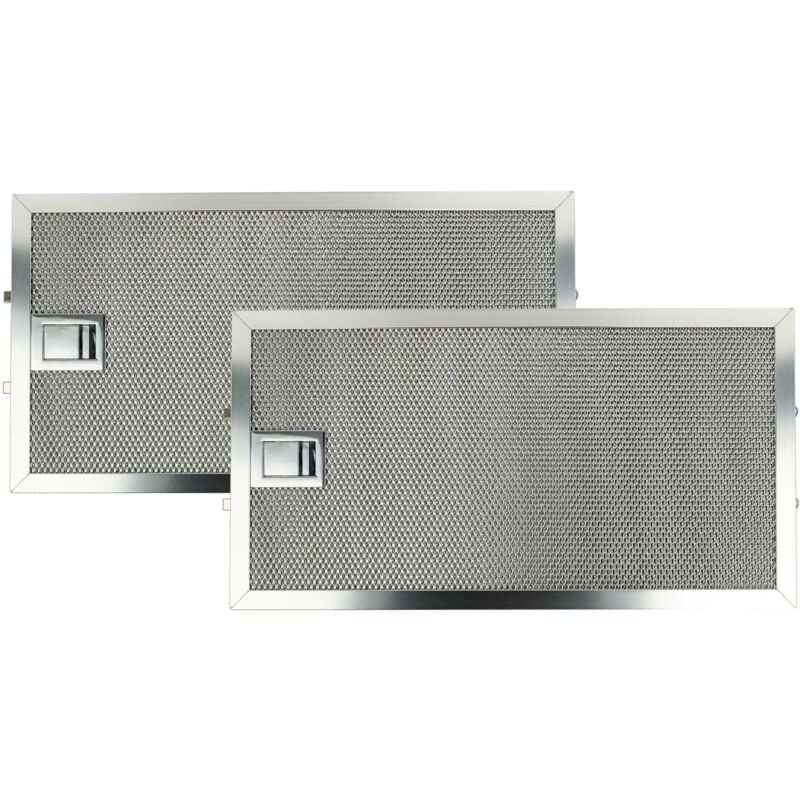 foto del prodotto 2x filtro anti grasso sostituisce miele 8258211 per cappa da cucina, metallo vhbw