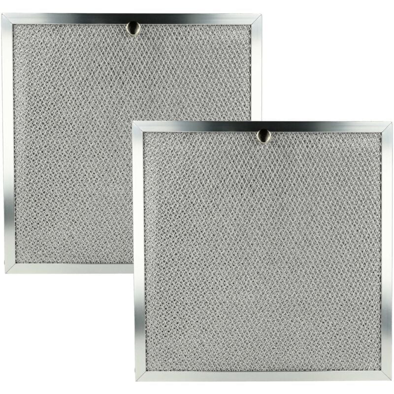 foto del prodotto 2x filtro anti grasso sostituisce miele 8259070 per cappa da cucina, metallo vhbw