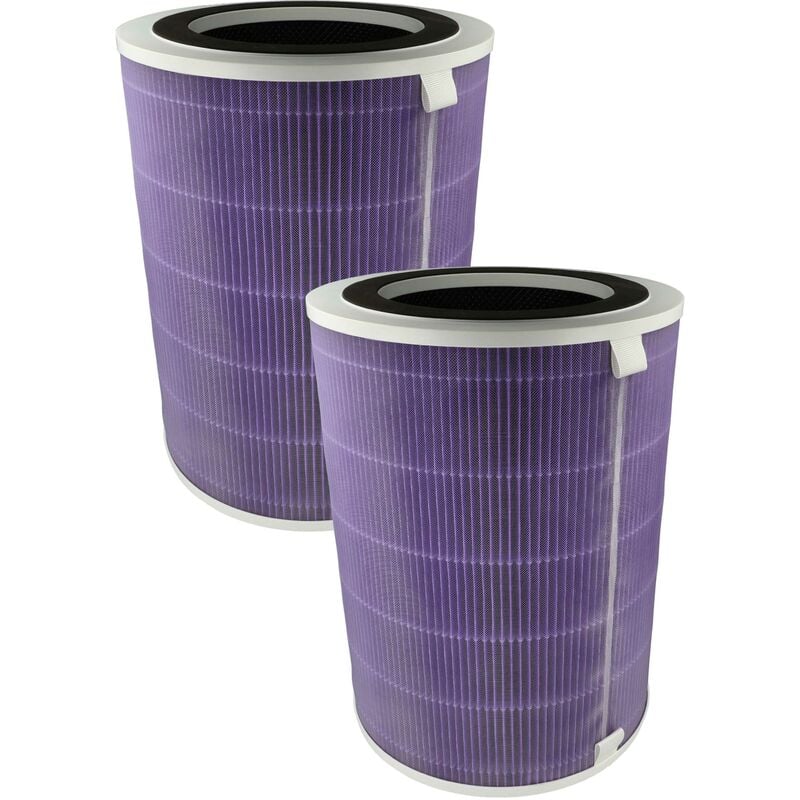 foto del prodotto 2x filtro aria compatibile con proscenic a 9 purificatore d aria filtro combinato prefiltro hepa h13 carbone attivo ioni d argento vhbw