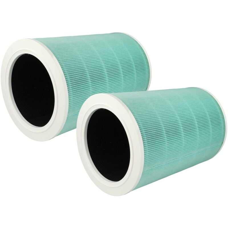 foto del prodotto 2x filtro aria compatibile con xiaomi mi air purifier pro purificatore d'aria - filtro combinato hepa hepa carbone attivo - vhbw