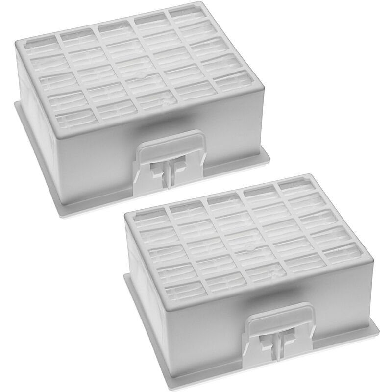 foto del prodotto 2x filtro compatibile con bosch bgl25mon7, bgl35mon1, bgl25mon8, bgl2hyg3l, bgl3309l aspirapolvere - filtro hepa aria di scarico bianco - vhbw