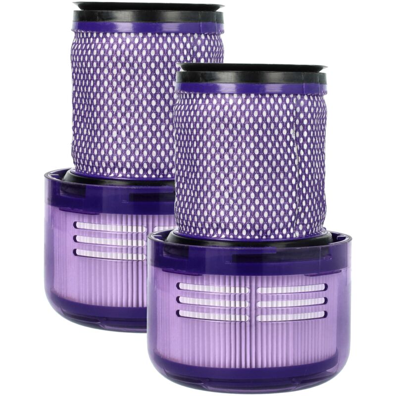 foto del prodotto 2x filtro compatibile con dyson v11 absolute, v11 absolute pro, v11 animal plus, v11 sv14 aspirapolvere a mano - unità filtrante - vhbw